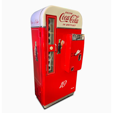 Original Restored 1950's Coca-Cola Fridge - Front Left View