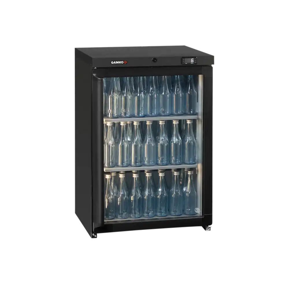 Gamko Single Door Bottle Cooler Left Opening Side Antracite Grey / Glass