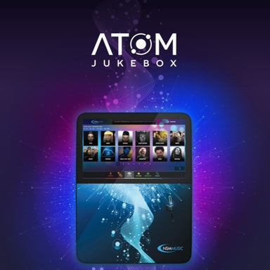 NSM Atom Digital Jukebox Front View with Logo