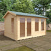 Sherborne 44mm Log Cabin 14x10 Front Side View