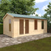 Sherborne 44mm Log Cabin 20x10 Front Side View