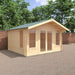 Sutton 44mm Log Cabin 12x14 Front Side View