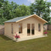 Sutton 44mm Log Cabin 12x18 Front Side View