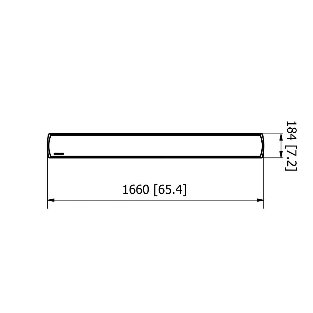 Heatscope Vision 3200W Infrared Heater - Dimensions Front