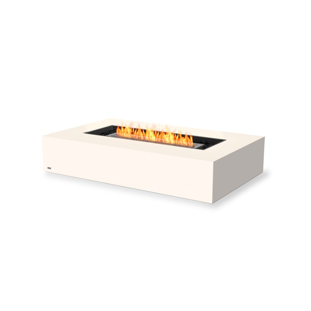 EcoSmart Fire Wharf 65 Bioethanol Fire Table - Black / Stainless Steel