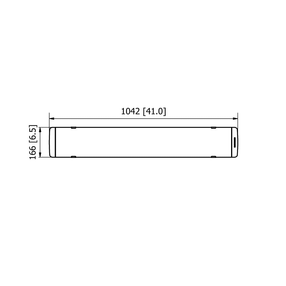 Heatscope Pure 3000W Infrared Heater - Dimensions Front